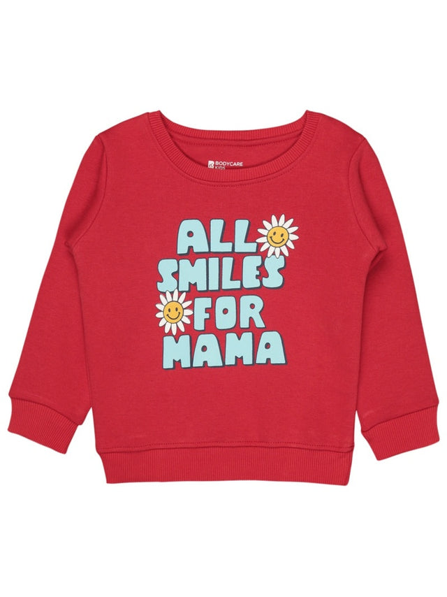 Baby Girls Sweatshirt Round Neck Full Sleeves - Bodycare