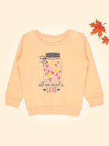 Baby Girls Sweatshirt Round Neck Full Sleeves - Bodycare