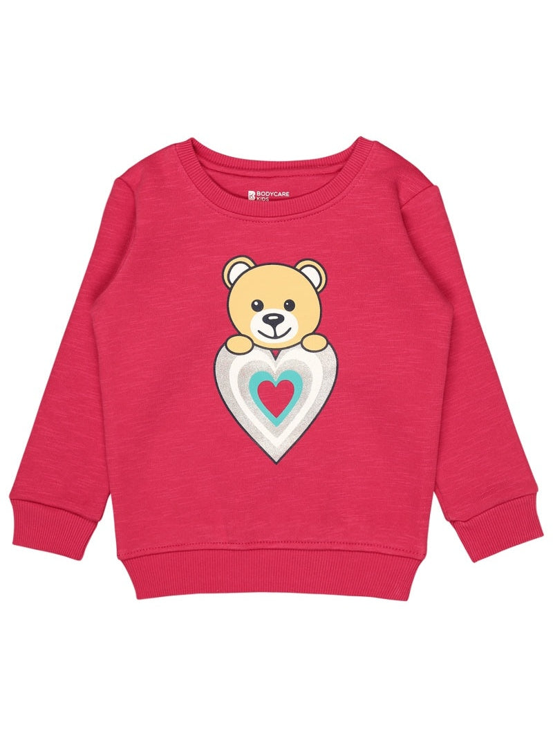 Baby Girls Sweatshirt Round Neck Full Sleeves - Bodycare