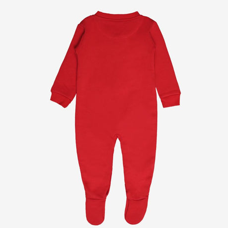 Bodycare Boys Romper Round Neck Full Sleeves Solid - Dark Red