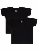 Bodycare Boys Round Neck Half Sleeves Solid Tshirt Pack Of 2