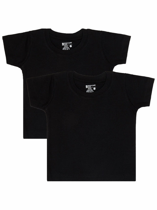 Baby Boys Cotton T-Shirt Round Neck Half Sleeves Pack of 2 - Bodycare