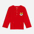 Boys T-Shirt Henley Neck Full Sleeves - Bodycare