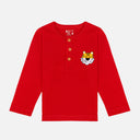 Boys T-Shirt Henley Neck Full Sleeves - Bodycare