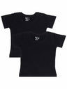 Baby Girls Cotton T-Shirt Round Neck Half Sleeves Pack of 2 - Bodycare