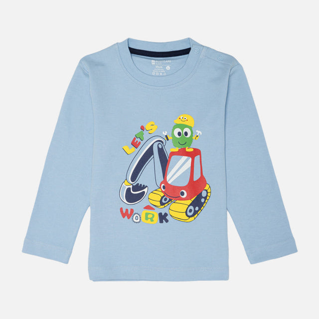 Boys Cotton T-Shirt with Regular Fit and Soft Breathable Fabric for Casual Wear and Everyday Wardrobe Comfort