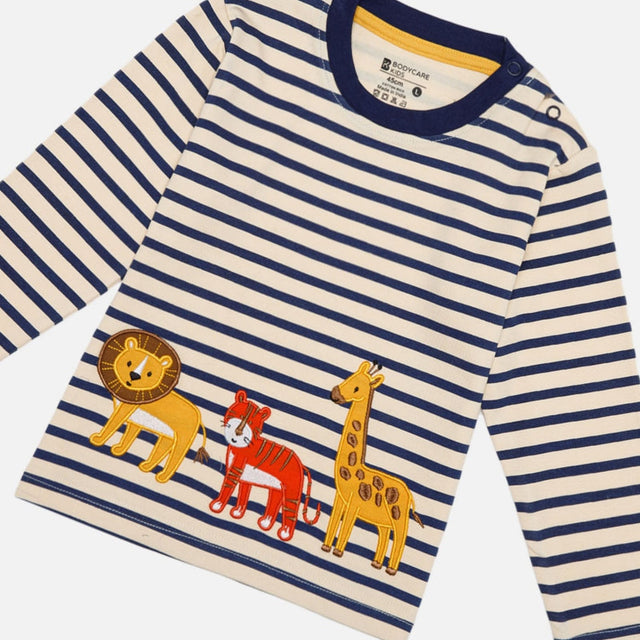 Baby Boys Cotton Interlock T-Shirt with Regular Fit and Soft Breathable Fabric for Everyday Casual Wear