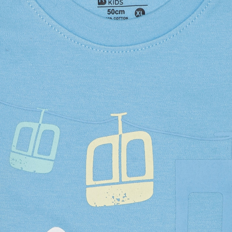 Baby Boys Cotton Interlock T-Shirt with Regular Fit, Soft Breathable Fabric and Everyday Casual Comfort