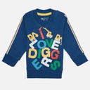 Baby Boys French Terry Printed Full Sleeve Sweatshirt Pullover with Soft Cotton Fabric for Winter Wear and Casual Comfort
