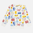 Boys Round Neck Full Sleeve Sweatshirt for Casual Winter Wear, Cozy Comfort and Easy Everyday Styling