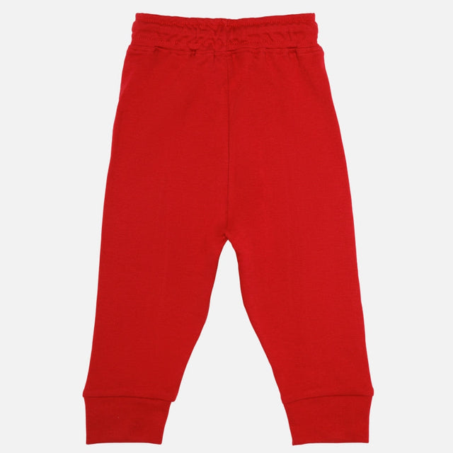 Baby Boys Interlock Cotton Track Pant with Regular Fit for Casual Comfort, Easy Movement and Everyday Wear