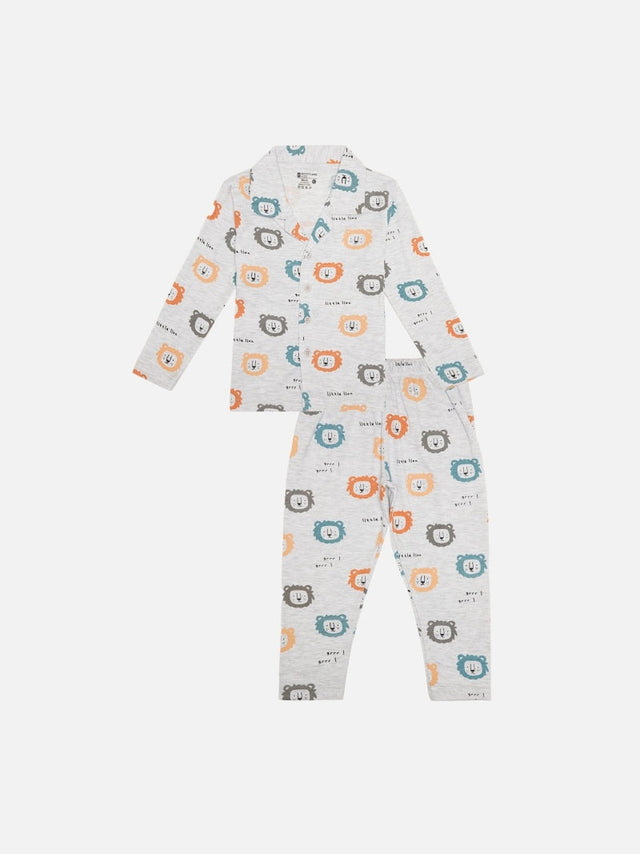 Baby Boys Interlock Night Suit for Everyday Sleepwear Comfort, Nightwear Use and Easy Bedtime Dressing