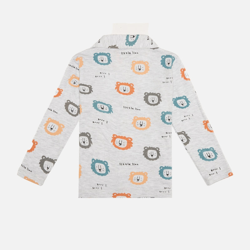 Baby Boys Interlock Night Suit for Everyday Sleepwear Comfort, Nightwear Use and Easy Bedtime Dressing