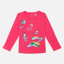 Girls Cotton T-Shirt with Regular Fit and Soft Breathable Fabric for Casual Wear and Everyday Comfort