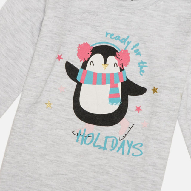 Baby Girls Interlock Cotton T-Shirt with Soft Breathable Fabric and Regular Fit for Everyday Casual Wear