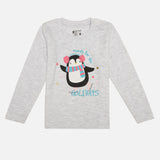 Baby Girls Interlock Cotton T-Shirt with Soft Breathable Fabric and Regular Fit for Everyday Casual Wear