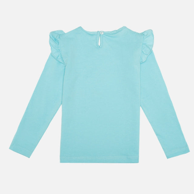 Baby Girls 100% Cotton Printed Full Sleeve T-Shirt with Regular Fit for Everyday Casual Wear and Regular Use