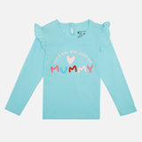 Baby Girls 100% Cotton Printed Full Sleeve T-Shirt with Regular Fit for Everyday Casual Wear and Regular Use