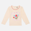 Girls Cotton T-Shirt with Regular Fit, Soft Breathable Fabric and Everyday Casual Wardrobe Comfort for Daily Use