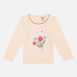Girls Cotton T-Shirt with Regular Fit, Soft Breathable Fabric and Everyday Casual Wardrobe Comfort for Daily Use