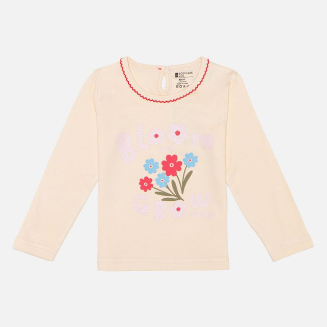 Girls Cotton T-Shirt with Regular Fit, Soft Breathable Fabric and Everyday Casual Wardrobe Comfort for Daily Use