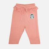Baby Girls Cotton Printed Track Pant Joggers with Regular Fit for Casual Wear, Lounge Comfort and Easy Movement - Pack of 1