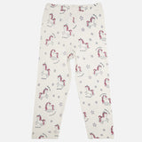 Baby Girls Interlock Cotton Track Pant with Regular Fit for Casual Wear, Jogger Comfort and Easy Movement
