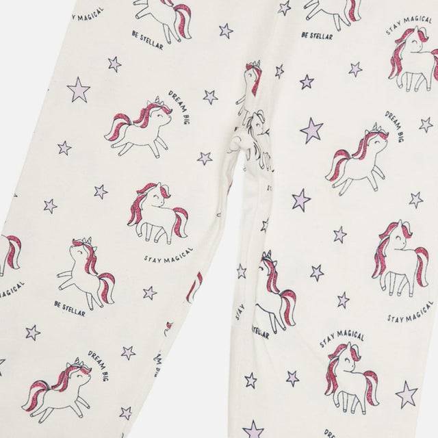 Baby Girls Interlock Cotton Track Pant with Regular Fit for Casual Wear, Jogger Comfort and Easy Movement