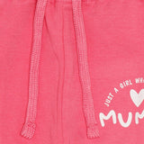 Baby Girls Interlock Track Pant with Printed Regular Fit for Casual Wear, Lounge Comfort and Easy Movement
