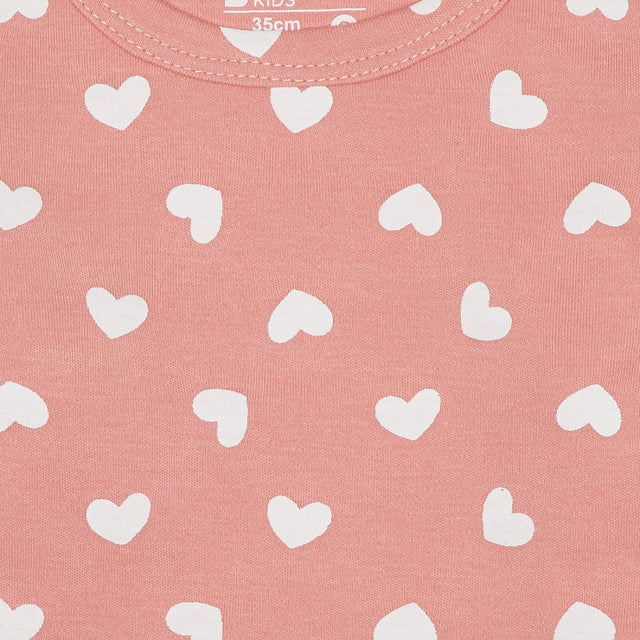 Baby Girls Interlock T-Shirt and Pajama Set with Soft Breathable Full Sleeve Comfort for Nightwear and Regular Use