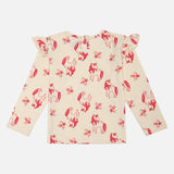 Baby Girls 100% Cotton Full Sleeves Night Suit with Regular Fit for Sleepwear Comfort and Bedtime Use