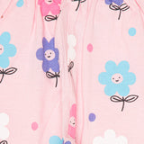 Baby Girls 100% Cotton Full Sleeve Night Suit for Comfortable Sleepwear, Lounge Comfort and Regular Nightwear Use