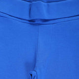 Close-up of blue kids innerwear with elastic waistband and soft cotton fabric