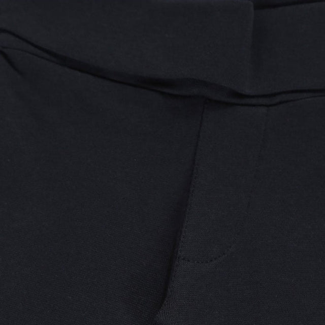 Close-up of black kids' innerwear fabric with soft, comfortable stitching detail