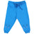 Blue kids joggers with drawstring waist and cute animal face print on both legs