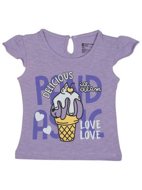 Baby Girls T-Shirt Round Neck Half Sleeves - Bodycare