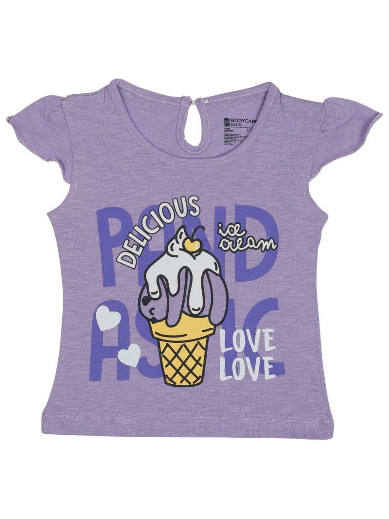 Bodycare Girls Round Neck Half Sleeves T-Shirt