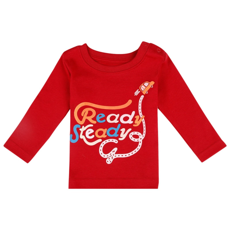 Baby Boys T-Shirt Round Neck Full Sleeves - Bodycare