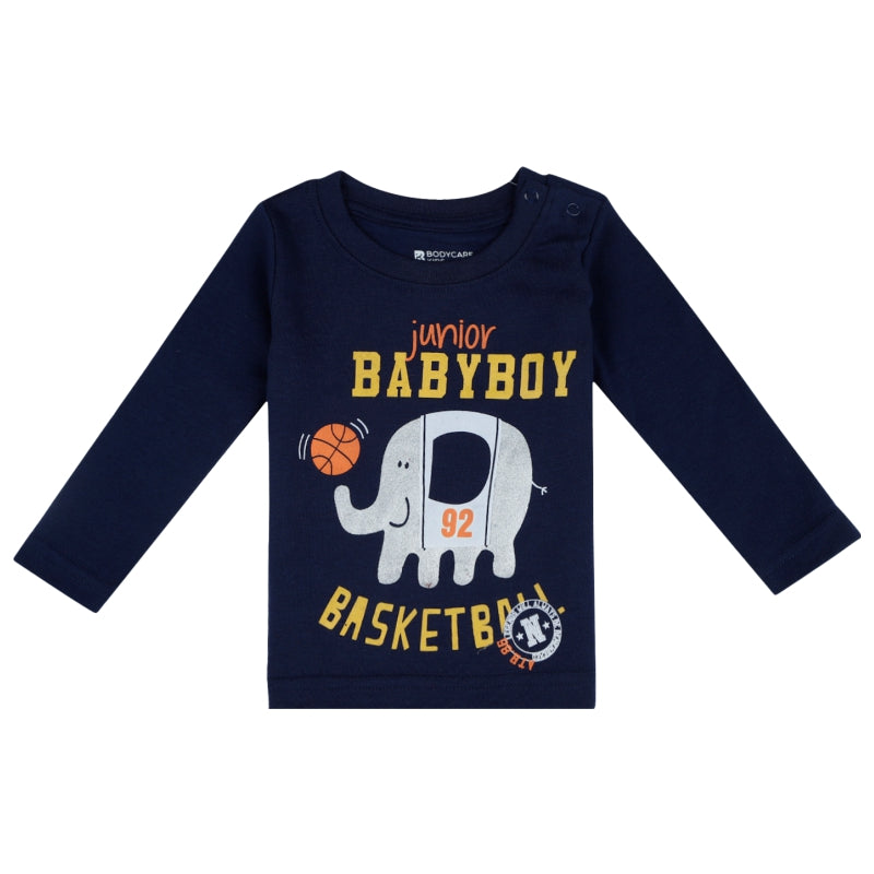 Baby Boys T-Shirt Round Neck Full Sleeves - Bodycare