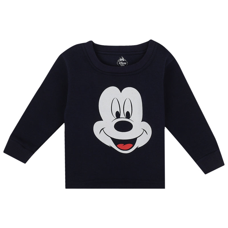 Baby Boys Mickey & Friends T-Shirt Round Neck Full Sleeves - Bodycare