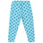 Light blue kids leggings with cartoon bear print, comfortable cotton innerwear