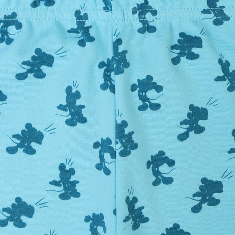 Light blue kids innerwear with dark blue playful cartoon mouse print pattern