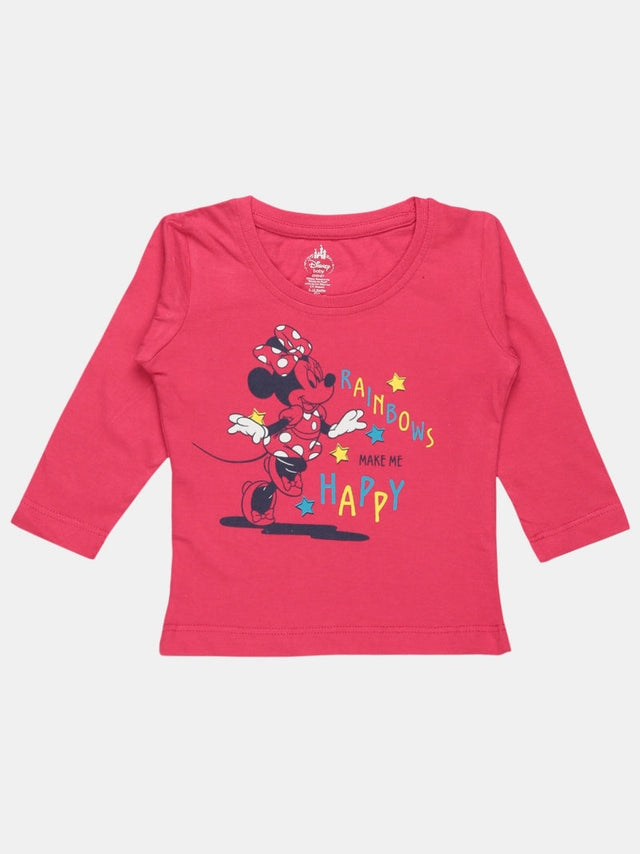 Baby Girls Minnie & Friends T-Shirt Round Neck Full Sleeves - Bodycare