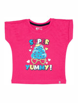 Baby Girls T-Shirt Round Neck Half Sleeves - Bodycare