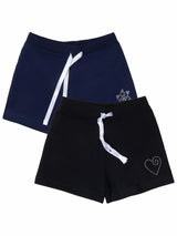 Bodycare Girls Solid Shorts Pack Of 2