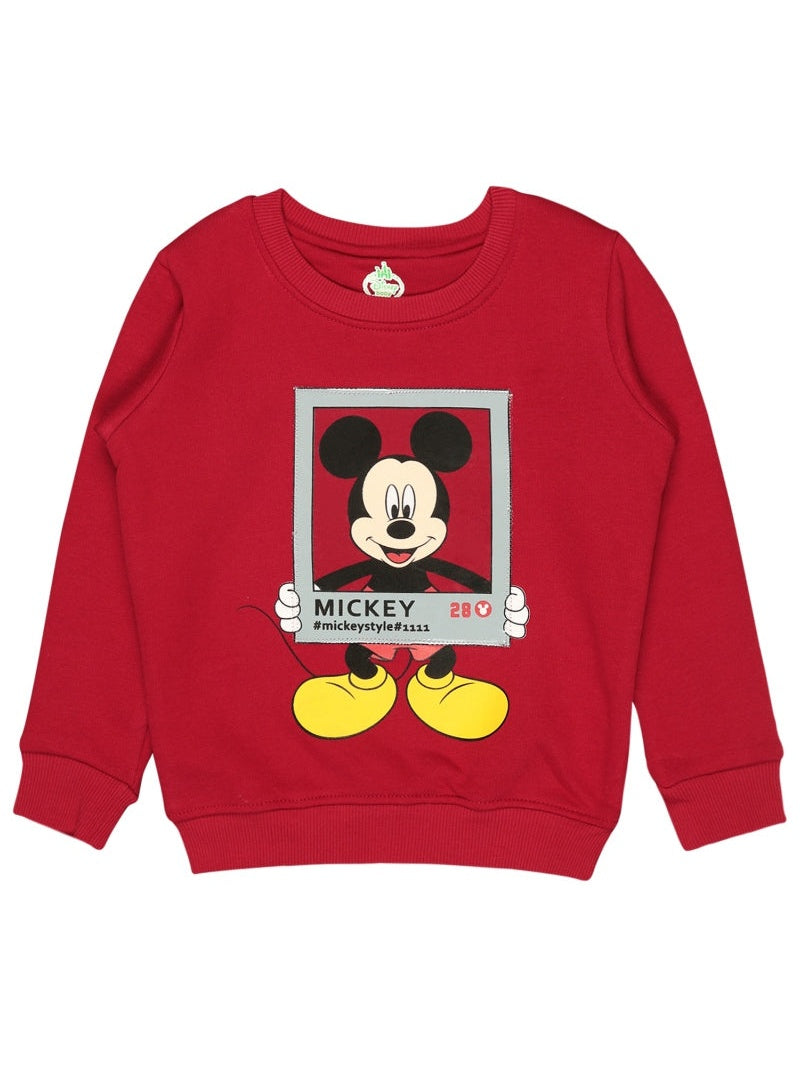 Bodycare Boys Fleece Mickey & Friends Printed Sweat Shirt