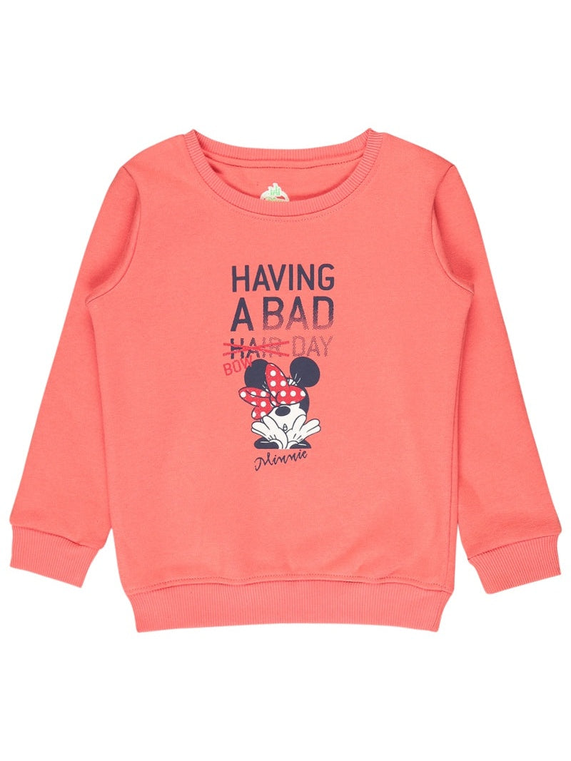 Bodycare Girls Fleece Minnie & Friends Printed Sweat Shirt