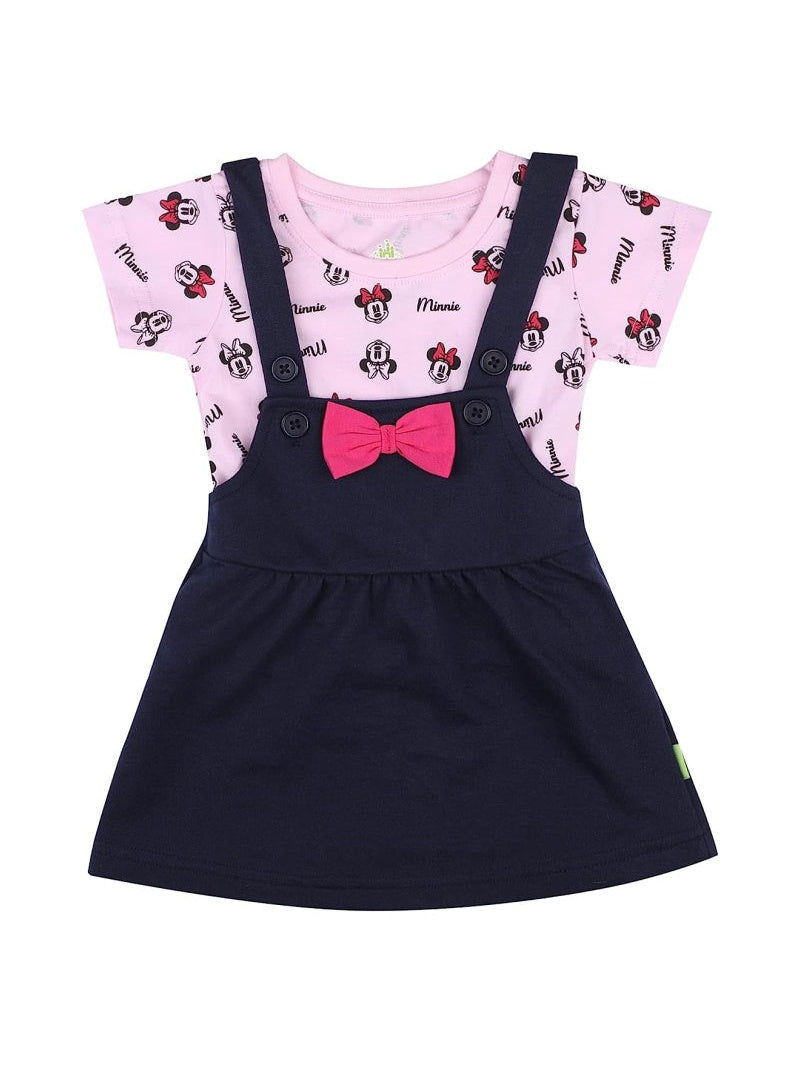 Bodycare Minnie & Friends Girls Cotton Frock Round Neck Sleeveless