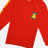 Baby Boys French Terry Printed Full Sleeve Sweatshirt with Soft Cotton Winter Comfort for Casual Wear