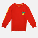 Baby Boys French Terry Printed Full Sleeve Sweatshirt with Soft Cotton Winter Comfort for Casual Wear